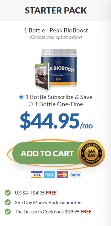 Peak BioBoost Pricing 1